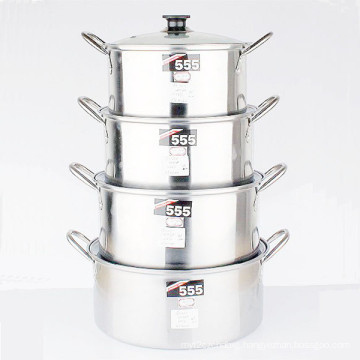 Stainless Steel Soup Pots with Glass Lid